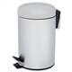 Tesco Round Brushed Metal Slow Close 3Litre Bin