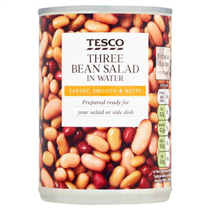 Tesco 3 Bean Salad In Water 400G