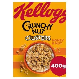 Kellogg's Crunchy Nut Clusters Honey Cereal 450G