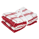 Tesco Rustic Red Check Terry Tea Towel 5 Pack