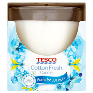 Tesco Cotton Fresh Candle 120G