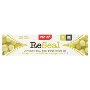 Peclan 25 Small Resealable Food & Freezer Bags