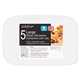 Polylina Large Plastic Container With Lids 5 Pack