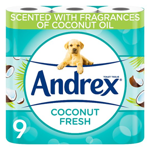 Andrex Coconut Fresh Toilet Roll 9 Rolls