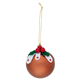Forest Greens Christmas Pudding Hanging Decoration