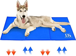 Bosceos Large Dog Cooling Mat, Scratch-proof Waterproof Activated Gel Cooling Pad for Dogs, Non-Toxic, Great Dog Accessories to Help Your Pet Stay Cool This Summer, Ideal for Home Travel, 90x50cm