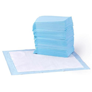 Amazon Basics Dog and Puppy Training Pads, Leakproof, 5-Layer Design with Quick-Dry Surface, Regular, Pack of 50, Blue