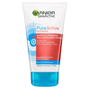 Garnier Pure Active Intensive Blackhead Face Scrub 150Ml