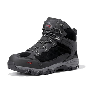 NORTIV 8 Men's Waterproof Hiking Boots Outdoor Mid Trekking Backpacking Mountaineering Shoes JS19004M,Size 10,Black,JS19004M