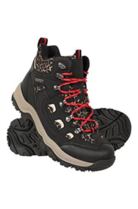 Mountain Warehouse Adventurer Womens Boots - Waterproof Rain Boots, Synthetic & Textile Walking Shoes - For Autumn Winter, Hiking & Trekking Black Adult Shoe Size 6