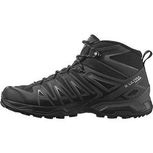 SALOMON Men's X Ultra Pioneer Mid Gore-Tex Hiking Shoe, Black/Magnet/Monument, 8 UK