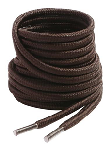 VSUDO 120 cm Round Dark Brown Boot Laces, Dark Brown Shoe Laces for Boots, 4mm Diameter Walking Boot Laces for Walking Boot, Work Boot Laces for Work Boots, Hiking Boot Laces (2Pairs-Dark Brown-120cm)