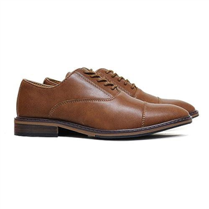 Mens Dress Shoes Cap Toe Formal Oxford Comfortable Brown Brogues (Brown (TAN), UK_Footwear_Size_System, Adult, Men, Numeric, Medium, Numeric_10_Point_5)