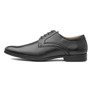 Thomas Crick Mens 'Ormond' Derby Shoes, Formal Stylish and Comforable with Elegant Lace-up Detail, Long-Lasting with Exquisite Quality Leather (Black/Tan)