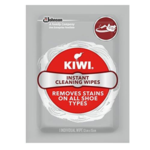 Kiwi Instant Shoe Cleaning Wipes for All Shoe Types, Pack of 4