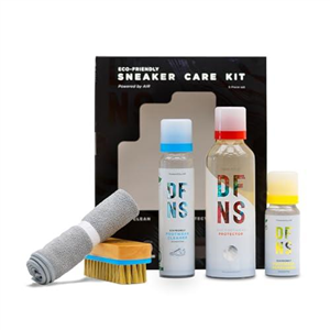 DFNS Sneaker Care Kit, with Footwear Protector Spray (150ml), Shoe Cleaner (75ml), Refresher (35ml) & Premium Cleaning Brush, Removes Dirt Stains & Protects Footwear, Shoe Care Gift Set