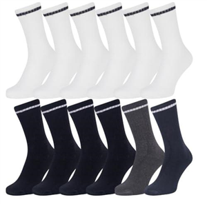 Iron Mountain IMSCK222 Mens Multipack Recycled Cotton Soft Touch Sports Socks (12 Pairs), Multicolor, One Size