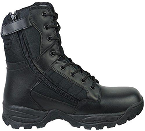 Savage Island Tactical Side Zip Army Patrol Combat Boots (9 UK, Black)