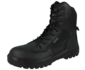 GROUNDWORK Steel Toe Cap Combat Tactical Safety Ankle Boots Security Military Police Boot (Onyx, 8 UK, numeric_8)