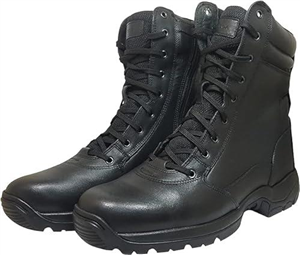 Sega combat 3.O mid-calf black boots men lace up leather comfortable waterproof tactical boots for work & security anti slip (Black, UK Footwear Size System, Adult, Men, Numeric, Medium, 7)