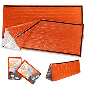 Bramble - 2 Pack Premium Emergency Thermal Survival Bivvy Bags, Waterproof Sleeping Bag Covers for Camping & Hiking