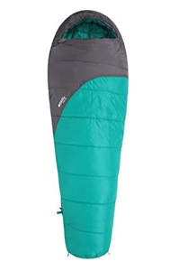 Mountain Warehouse Summit 250 Sleeping Bag - 3/4 Season Insulated & Mummy Shaped Bag - For Spring Summer, Camping & Trekking Teal Left Handed Zip - Regular Length (200cm)