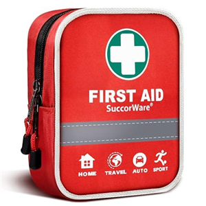 130 Pieces First Aid Kit with Hospital Grade Medical Supplies - Includes Emergency Blanket, Bandage - Great for Home, Outdoors, Office, Car, Travel, Camping, Hiking, Boating