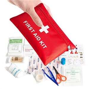 Mini First Aid Kit,108 PCS Small First Aid Kit Medical First Aid Kit Travel Size Includes Bandage Tablets Cotton Swabs First Aid Guid for Travel Home Cycling Hiking Camping Survival