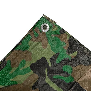 Waterproof camouflage tarpaulin/ground cover sheet/army basha tarp (10m x15m)