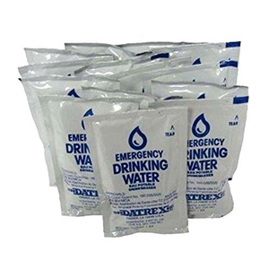 Datrex Emergency Water Packet 4.227 oz - 3 Day/72 Hour Supply (18 Packs), White