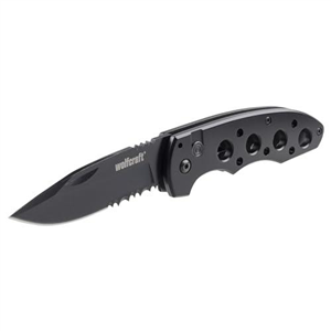 wolfcraft Leisure Knife with Folding Blade I 4289000 I Versatile leisure knife for hobby and camping