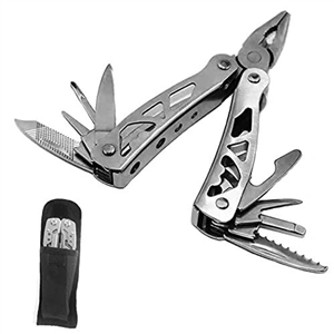 Mini Multitool Plier Set 12-in-1 Floding Plier Stainless Steel General Plier Multi-Purpose Foldable Pocket Multitool with Screwdriver Bottle Opener for Outdoor Camping Fishing Hunting Hiking Survival