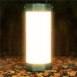 Glocusent Survival Camping Lantern, 106LED with 5 Brightness, Up to 1200LM, 3 Modes & SOS, Rechargeable for 80hrs, IP68 Waterproof, Small & Light, Emergency Light for Blackout, Hurricane (Green)