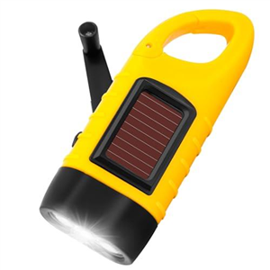 BINGKELE Wind Up Torch,Emergency Torch,Hand Crank Torch Rechargeable,Solar Torch,Dynamo Torch,Portable Camping Torch,Carabiner Energy Rechargeable Flashlight Torch for Camping Climbing Hiking