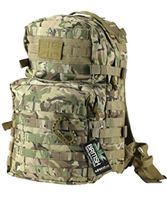 Zip Zap Zooom British Army SAS Military Tactical Combat Rucksack Bergen Molle 40 Litre L Surplus Camo All Terrain BTP