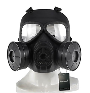 Paintball Mask Tactical Mask Full Face Protection Gear CS game Halloween Cosplay Masks with Double Turbo Fan