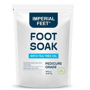 Pedicure Quality Foot Soak with Tea Tree Oil & Epsom Salt | Helps Treat Nail Fungus Athletes Foot | Anti Fungal Nail Treatment | Foot Moisturiser & Deodorizer Feet Soak | Exfoliating Foot Soak