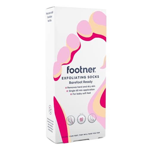 Footner Exfoliating Foot Mask Socks - Foot Peel Mask for Hard Skin - Peeling Foot Mask for Smooth and Soft Feet - Foot Peel Socks to Remove Hard Skin in Single 60 Minute Treatment - For Baby Soft Feet