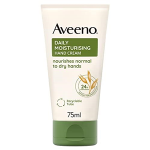 Aveeno Daily Moisturising Hand Cream (1x 75ml), Nourishing Hand Lotion with 24-Hour Moisturisation and Nourishing Oat, Hand Moisturiser for Normal to Dry Hands