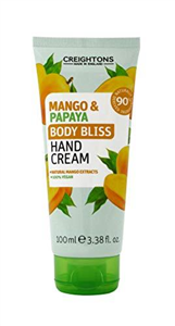 Creightons Body Bliss Mango And Papaya Hand Cream (100ml) - Nourishes hands and cuticles, formulated with 90% naturally derived ingredients & sustainably sourced fruit extracts