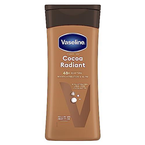 Vaseline Intensive Care Cocoa Radiant Body Lotion with ultra-hydrating lipids and pure cocoa butter for dry skin 200 ml