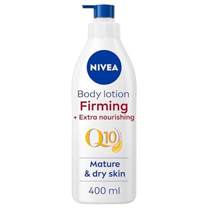 NIVEA Q10 60+ Mature Skin Body Lotion (400ml), Nourishing Firming Cream with Q10 and Argan Oil, NIVEA Moisturising Cream for Ageing and Mature Skin