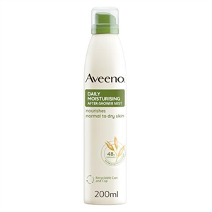 Aveeno Daily Moisturising After-Shower Mist, Formulated With Oats, Suitable For Sensitive Skin, Non-Greasy Fast Absorbing Spray, Locks In Moisture 48h, 200ml