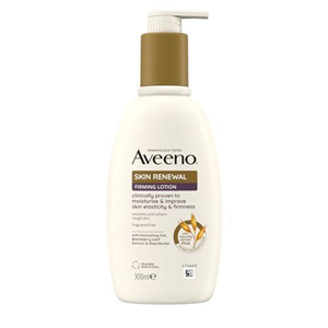 Aveeno Skin Renewal Firming Lotion (1x 300ml​), Firming Body Lotion with Nourishing Prebiotic Oat, Shea Butter, 4% Naturally-Derived PHA and Blackberry Leaf Extract