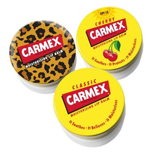 Carmex Lip Balm Pot Mixed Pack of 3 (Cherry, Classic & Wild), 7.5 g (Pack of 3)