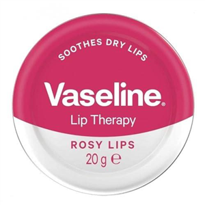 Vaseline Lip Therapy Rosy Lips Lip Balm Tin made with 3x purified petroleum jelly for dry lips 20 g