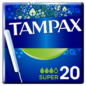 Tampax Super Tampons Applicator 20 Pack