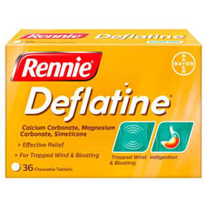 Rennie Deflatine Indigestion Tablets 36'S