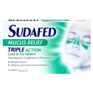 Sudafed Mucus Relief Tablets 16S