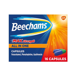 Beechams Max Strength All In One 16 Capsules